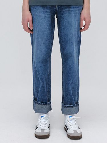 Straight Fit Denim Pants _ Blue - EZIO - Modalova