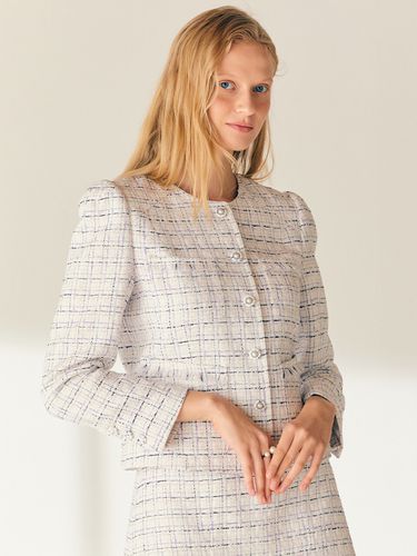 GRETA Round Neck Tweed Jacket - BAU by Bride And You - Modalova