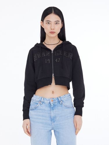 Women Standard Crop Applique Zip-Up Hoodie () - Wrangler - Modalova