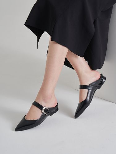 Pointy Strap Mules_Black - Hailey - Modalova