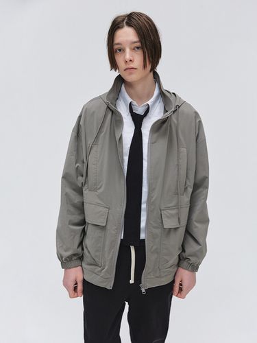 Utility Wind Block Jacket (Grey) - EZIO - Modalova