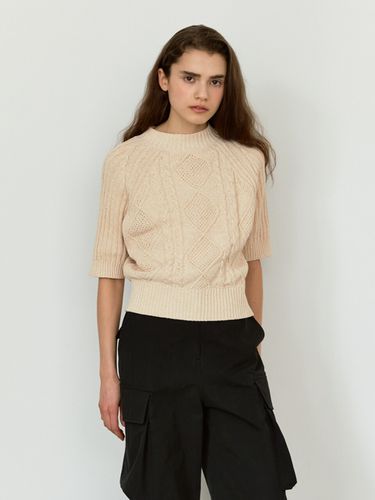 RTS Round Cable Knit Top_2 Colors - MOHAN - Modalova