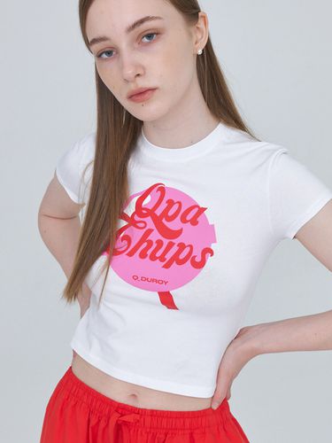 Qpachups Cropped T-shirt _ White - Qduroy - Modalova