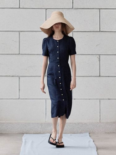 Julia Goldish Dress _ Navy - sienne - Modalova