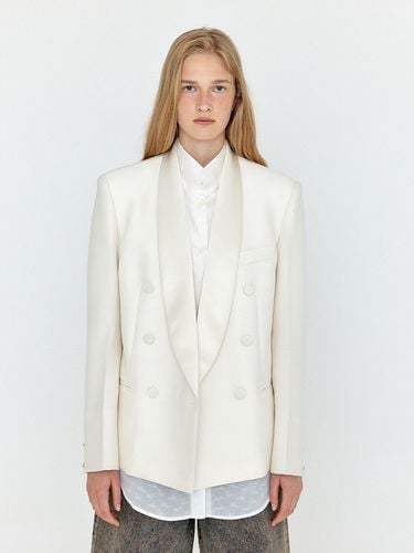 WELL Double Breasted Tuxedo Blazer - EENK - Modalova