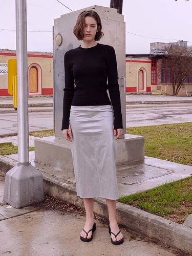 Metallic Skirt_Silver - RAIVE - Modalova