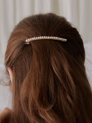 Slim Fresh Water Long Hair Pin - OVLA - Modalova