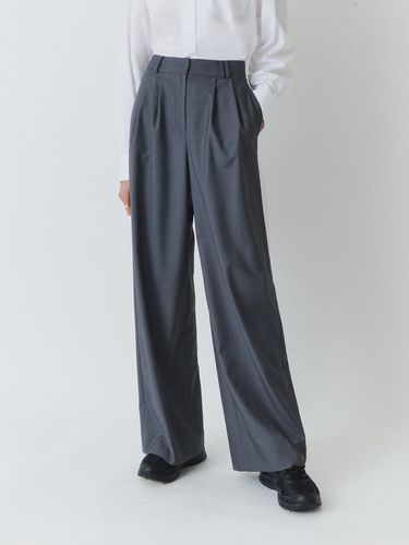 Two-tuck Wide Slacks _Grey - ARTID - Modalova