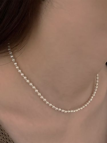 Basic Pearl Silver Ball Necklace - HAS - Modalova