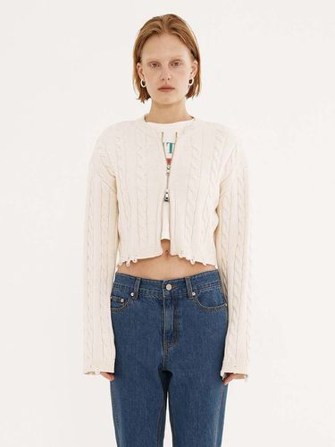 Way Zipper Cropped Knit Top - RAIVE - Modalova