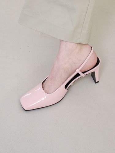 Adele Slingback Pumps_Light Pink - blanc sur blanc - Modalova