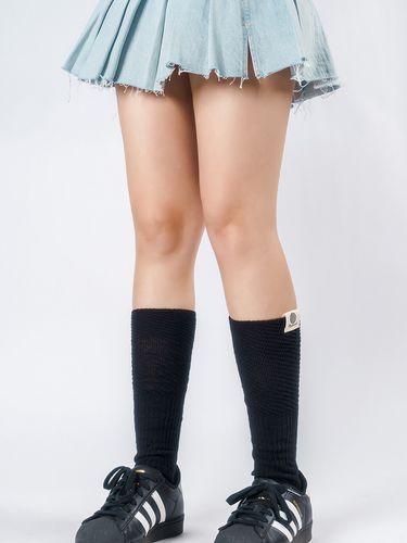 Cotton Mix Knee Socks_ 4 Colors - meminn - Modalova