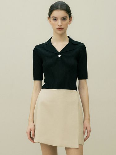 Collar Ribbed Sweater - octette - Modalova