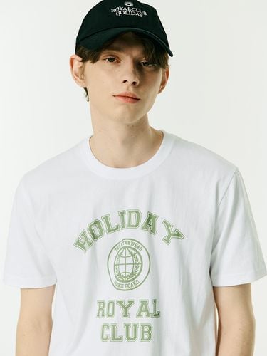 Oversized T-Shirt _ White - ROYAL CLUB HOLIDAY - Modalova