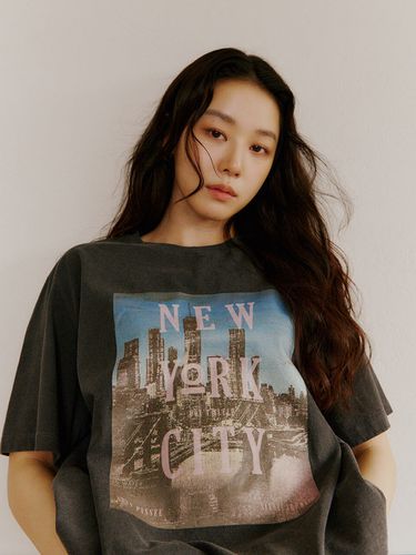 Loose Fit City Pigment T-shirt_Charcoal - Siyazu - Modalova