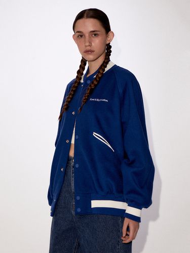 RR Boucle Embroidery Varsity Jacket_Blue - Rest&Recreation - Modalova