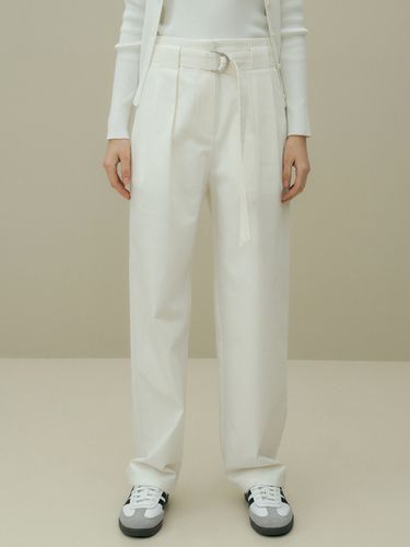 Belted Cotton Pants - octette - Modalova