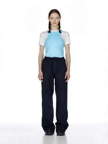 Wide String Pants_Navy - Burmula - Modalova