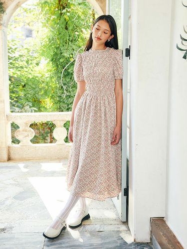 Jade Shirring Maxi Dress - Pink - EYEYE - Modalova