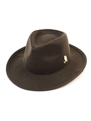 Crack Fedora Hat - Khaki - Universal chemistry - Modalova