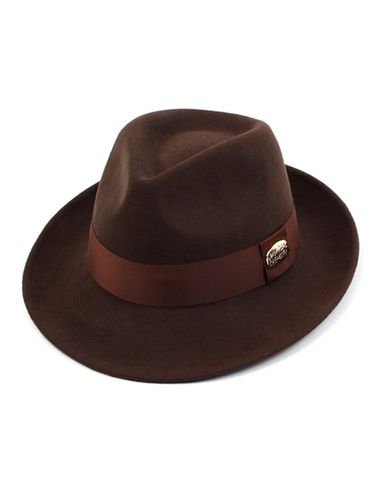 Bu Big Size Wool Fedora Hat - Brown - Universal chemistry - Modalova