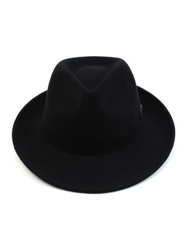 Bu Big Size Wool Fedora Hat - Black - Universal chemistry - Modalova