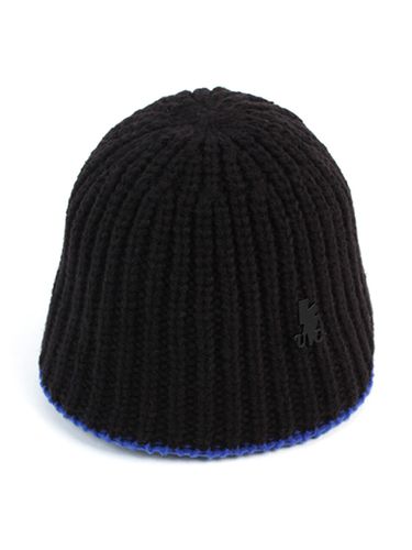 Blue Edge Knit Bucket Hat - Black - Universal chemistry - Modalova