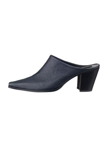 Half-ankle Leather Medium Heel Mules_ - Theballon - Modalova