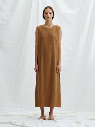 Marlen Linen Dress (Camel) - H8 - Modalova