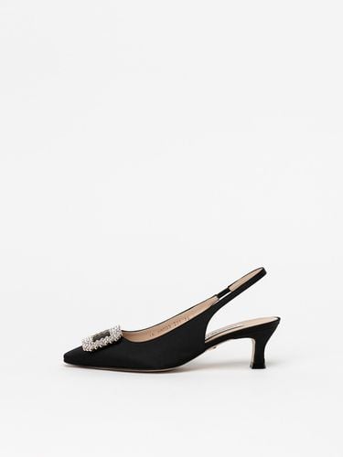 Squaletto Embellished Slingback Pumps_Black - CHAUSSURE LAPIN - Modalova