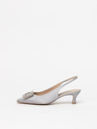 Squaletto Embellished Slingback Pumps_Gray - CHAUSSURE LAPIN - Modalova