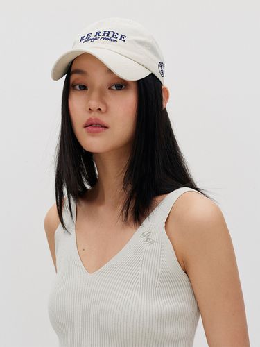 Logo Embroidered Baseball Cap_Soy Milk - RE RHEE - Modalova