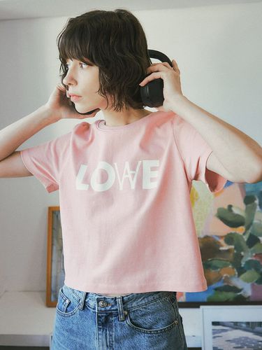 Pigment Crop T-shirt_Pink - vanone atelier - Modalova