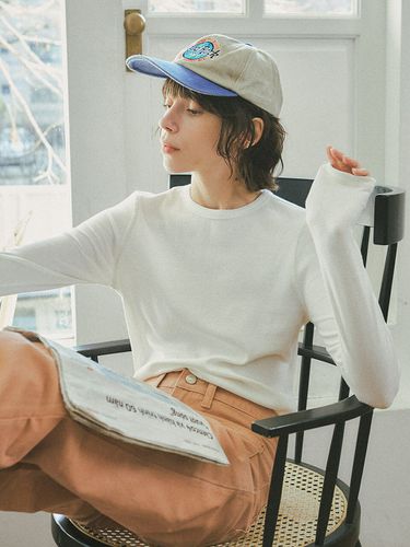 Rosa Long Sleeve T-shirt_White - vanone atelier - Modalova