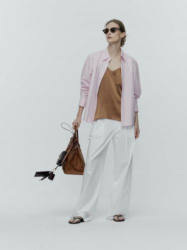 Poplin Basic Shirt_Light Pink - L’H.A.S - Modalova