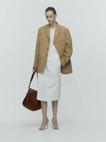 Oversized Mens Jacket_Beige - L’H.A.S - Modalova