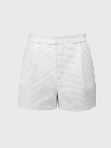 High Waisted Matelasse Shorts - L’H.A.S - Modalova