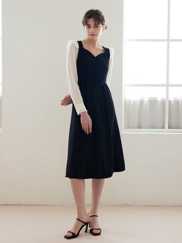 WED_Peach Collar Dress [BLACK] - We’Dee - Modalova