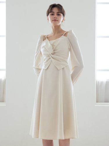 WED_White Sling Knotted Dress - We’Dee - Modalova