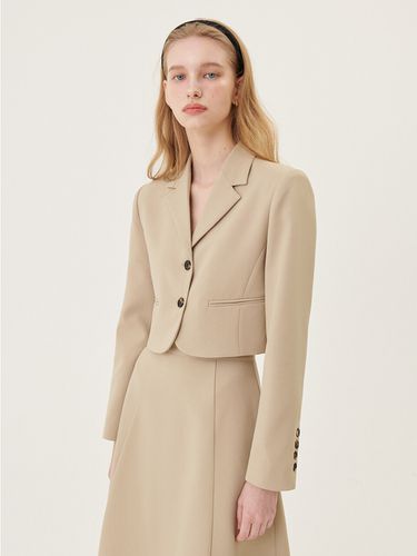 Two-Button Short Jacket (Beige) - ouel - Modalova