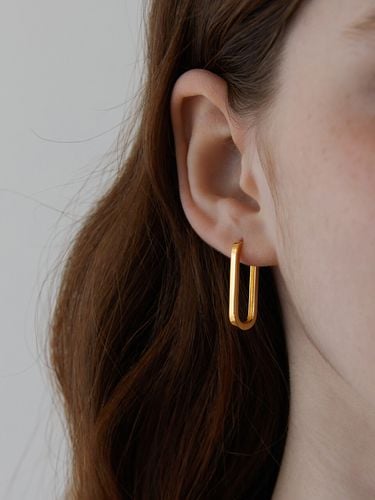 Long U Hoop Earring - TATIANA - Modalova