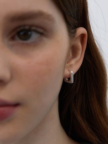 Tidy Square Hoop Earring - TATIANA - Modalova