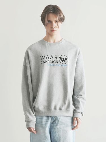 Campaign Sweatshirt T-Shirt (Gray) - WAAR FOR MEN - Modalova