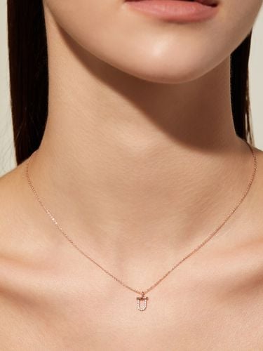 U Lock 14K Necklace B0037 - STONEHENgE - Modalova