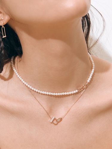 U Lock 14K Necklace H0118 - STONEHENgE - Modalova