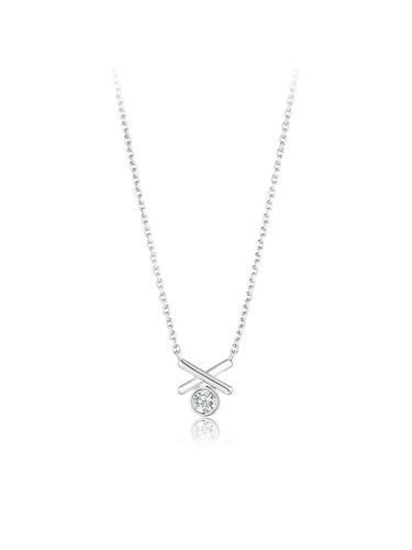 XOXO Silver Necklace N0125 - STONEHENgE - Modalova