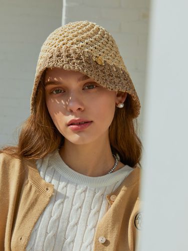 ANOETIC Crochet Bucket Hat_Beige - ANOETIC - Modalova