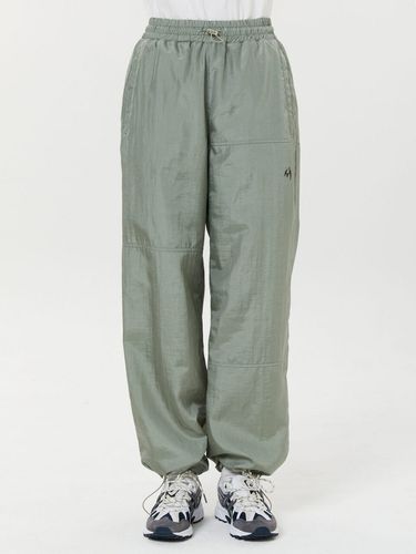 Nylon Wide Track Pants_Mint - WAIKEI - Modalova