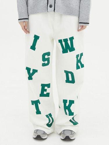 Logo Printing Wide Pants - WAIKEI - Modalova