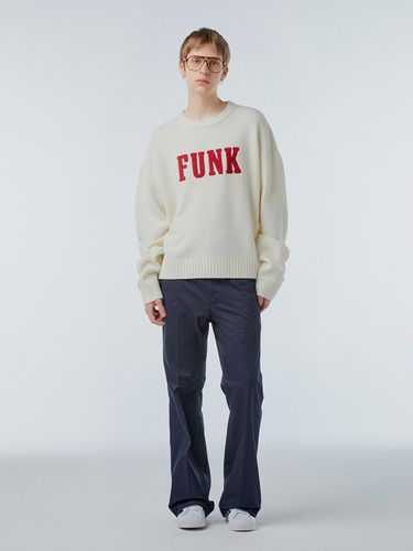 Ms Logo Applique Knitted Sweater - INSTANTFUNK - Modalova